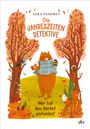 „Die Jahreszeiten-Detektive: Wer hat den Herbst gestohlen?“ zeigt Tiere in einem herbstlichen Wald.