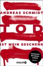 "ANDREAS SCHMIDT - TOD IST MEIN GESCHENK - Kriminalroman. Kommissarin Mia Sommer ermittelt, Band 2." Rote Pinselstriche.
