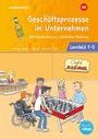 Oben steht "Geschäftsprozesse im Unternehmen", darunter "Lernfeld 1-5". Eine Gruppe Jugendlicher spielt Tischfußball.
