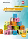 Text: "KOMPETENZEN Deutsch für sozialpädagogische Berufe." Bunte Alphabet-Würfel stapeln sich. Logo oben rechts.