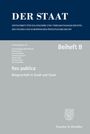 Text: "DER STAAT", "Beiheft 8", "Res publica", "Bürgerschaft in Stadt und Staat". Blaue und graue Farbzonen.
