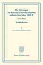 /: Die Störungen im deutschen Wirtschaftsleben während der Jahre 1900 ff., Buch