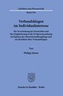 Philipp Simon: Verbandsklagen im Individualinteresse., Buch
