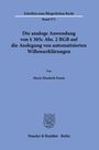 Marie Elisabeth Penné: Die analoge Anwendung von § 305c Abs. 2 BGB auf die Auslegung von automatisierten Willenserklärungen., Buch