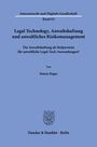 Simon Hager: Legal Technology, Anwaltshaftung und anwaltliches Risikomanagement, Buch