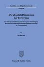 Siyuan Zhou: Die absolute Dimension der Forderung, Buch