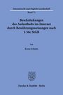 Karen Schmitz: Beschränkungen des Aufenthalts im Internet durch Bewährungsweisungen nach § 56c StGB, Buch