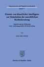 Kim-Lukas Martin: Einsatz von künstlicher Intelligenz zur Simulation der anwaltlichen Rechtsberatung, Buch