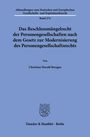 Christian Harald Bresgen: Das Beschlussmängelrecht der Personengesellschaften nach dem Gesetz zur Modernisierung des Personengesellschaftsrechts, Buch