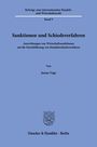 „Sanktionen und Schiedsverfahren“ von Janna Vogt. Logo eines Adlers darunter. Verlag: Duncker & Humblot, Berlin.