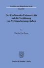 Timo Jan Peter Berenz: Der Einfluss des Unionsrechts auf die Verjährung von Verbraucheransprüchen, Buch