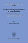 David Maximilian Siegel: Das Benachrichtigungsverfahren in Nachlasssachen, Buch