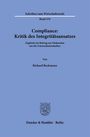 Richard Beckmann: Compliance: Kritik des Integritätsansatzes, Buch