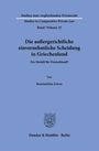 "Die außergerichtliche einvernehmliche Scheidung in Griechenland" in Schwarz auf Blau, darunter ein Logo.