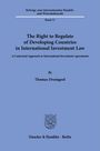 Titel: "The Right to Regulate of Developing Countries in International Investment Law" von Thomas Dromgool. Verlag: Duncker & Humblot, Berlin. Oben: Serienname und Bandnummer. Unten: ein stilisiertes Logo.