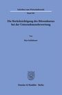"Die Berücksichtigung des Börsenkurses bei der Unternehmensbewertung" von Ben Schlobser. Blaues Cover mit kleinem Logo.