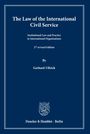 "The Law of the International Civil Service", 2. überarb. Aufl., von Gerhard Ullrich. Duncker & Humblot · Berlin. Mit Verlagsemblem.