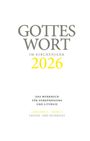 Text: "Gottes Wort im Kirchenjahr 2026" und "Das Werkbuch für Verkündigung und Liturgie". Weißer Hintergrund.