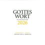 "GOTTES WORT IM KIRCHENJAHR 2026. LESEJAHR A – BAND 1 ADVENT BIS 6. SONNTAG." Weiße Fläche, schwarzer Text.