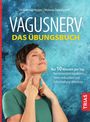 Titel: "Vagusnerv: Das Übungsbuch". Frau berührt Nacken. Text: "Nur 10 Minuten pro Tag...". Hintergrund in Blautönen.