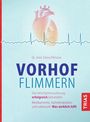 Text: "Dr. med. Elena Efimova. VORHOFFLIMMERN." Herz-Symbol mit EKG-Linie auf hellblauem Hintergrund.