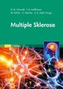 "Multiple Sklerose", Autorenliste oben, "9. Auflage" in grünem Feld, Gehirnillustration rechts, leuchtende Neuronen.