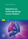 Oben stehen die Texte: "Malte Ludwig (Hrsg.)", "Repetitorium Facharztprüfung Innere Medizin", "5. Auflage". Unten eine Illustration von Herz und Lungen.
