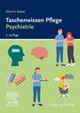 "Taschenwissen Pflege Psychiatrie, 2. Auflage, Marvin Kaiser, Urban & Fischer, Illustration mit Menschen und Symbolen."