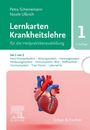 Titel: "Lernkarten Krankheitslehre". Illustration eines anatomischen Herzens unten.