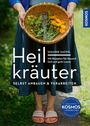 Titel: Heilkräuter. Autor: Susanne Hackel. Eine Person hält einen Korb mit verschiedenen Kräutern und Blumen.