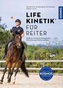 Titel: "Life Kinetik® für Reiter". Ein Reiter auf einem galoppierenden Pferd, der einen Ball wirft.