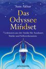 „Das Odyssee Mindset“ von Sam Akbar, 7 Lektionen aus der Antike. Illustration: Boot auf blauem Wasser mit Wellenlinien.
