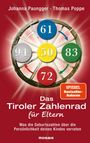 "Das Tiroler Zahlenrad für Eltern" zeigt ein Zahlenrad mit Zahlen in bunten Kreisen, darunter ein Spiegel Bestseller-Label.