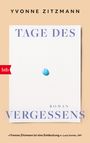 Yvonne Zitzmann: Tage des Vergessens, Buch