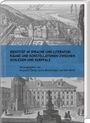 Titel: "IDENTITÄT IN SPRACHE UND LITERATUR: RÄUME UND KONSTELLATIONEN ZWISCHEN SCHLESIEN UND KURPFALZ". Herausgeber: Krzysztof Żarski, Sylvia Brockstieger und Dirk Werle. Darunter eine historische Illustration mit Gebäuden und Landschaft.