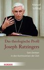 Text: "Manuel Schögl, Das theologische Profil Joseph Ratzingers, Sein Denken in den Kontroversen der Zeit".  
Ein Mann in kirchlichem Gewand.