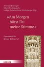 "Am Morgen hörst Du meine Stimme", Festschrift für Dieter Böhler SJ. Rotes Cover mit einem kunstvollen Relief.