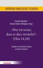 : "Wer ist weise, dass er dies versteht?" (Hos 14,10), Buch