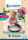 "Kleinstkinder", "Wahrnehmung & Sinne", "Ideen für Kinder unter 3". Ein Kind spielt mit Sand und Muscheln.