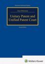 „Unitary Patent and Unified Patent Court“ von Aloys Hüttermann, Second Edition. Dunkelblaues Cover mit kleinem Logo.
