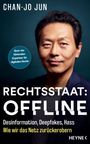 „Rechtsstaat: Offline“ von Chan-jo Jun. Über Desinformation, Deepfakes und Hass online. Porträt eines Mannes, seriös.