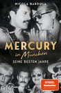 "Mercury in München: Seine besten Jahre" von Nicola Bardola. Schwarz-weißes Foto von Personen in feierlicher Kleidung.