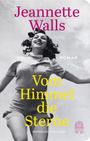 Texte: Jeannette Walls, Vom Himmel die Sterne, ROMAN. Schwarz-Weiß-Foto einer lachenden Frau.
