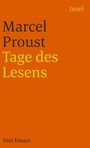 Marcel Proust: Tage des Lesens, Buch