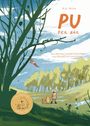 "PU DER BÄR", neu übersetzt von Eike Schönfeld, illustriert von Lena Winkel. Illustration: Figuren, Naturkulisse.
