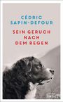 CéDRIC SAPIN-DEFOUR, SEIN GERUCH NACH DEM REGEN. Ein Hund schaut nach rechts, schwarz-weiß Foto.
