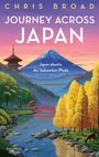 „CHRIS BROAD JOURNEY ACROSS JAPAN“, „Japan abseits der bekannten Pfade“. Illustration eines Flusses im Herbst.