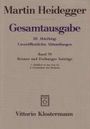 Martin Heidegger: Bremer und Freiburger Vorträge, Buch