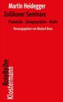 Martin Heidegger: Zollikoner Seminare, Buch
