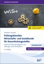"Prüfungsklassiker Wirtschafts- und Sozialkunde" ist ein Buchcover mit Zahnrädern und einer Papierglühbirne.
